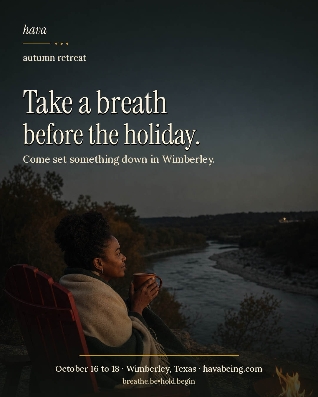 hava editorial: take a breath before the holidays